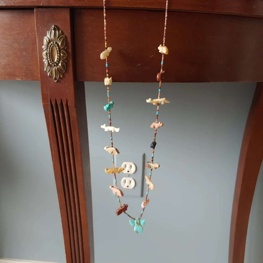 Vintage native america thunderbird fetish necklace - Picture 5 of 6